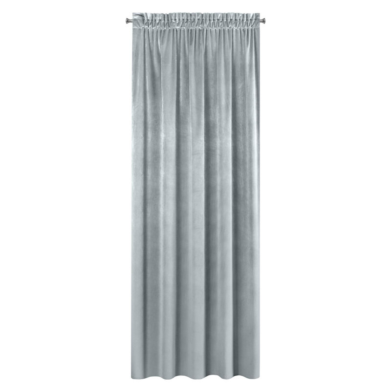 Emre Slot Top Blackout Curtain, Grey, Width 140 x Drop 300 cm