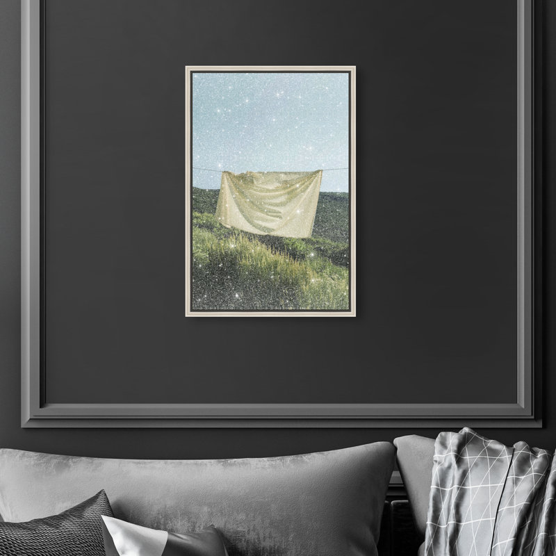 Floating Cotton I Print by Oliver Gal, 16"H x 11"W, Silver Floater Frame