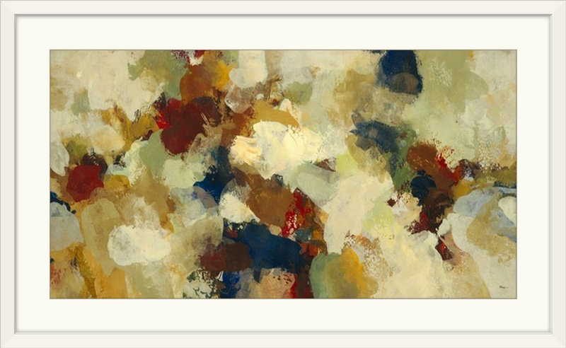Silvio «Sweeping Rhythms» par Frytown - reproduction imprimée, H 23 po x l 38 po x P 1 po, Cadre blanc