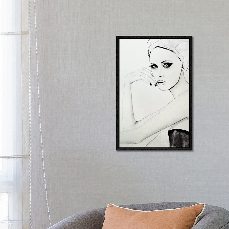 Broken Wild 1 Piece Painting on Canvas, 66.04 cm H x 45.72 cm W, Black Framed Canvas