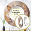 Gold Feather Boho Majesty - Glam Feather Round Mirror Wall Decor_MTMIR62357-1941066498