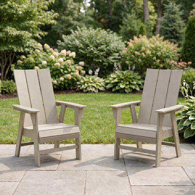 Ensemble de 2 chaises Adirondack Modern Curveback