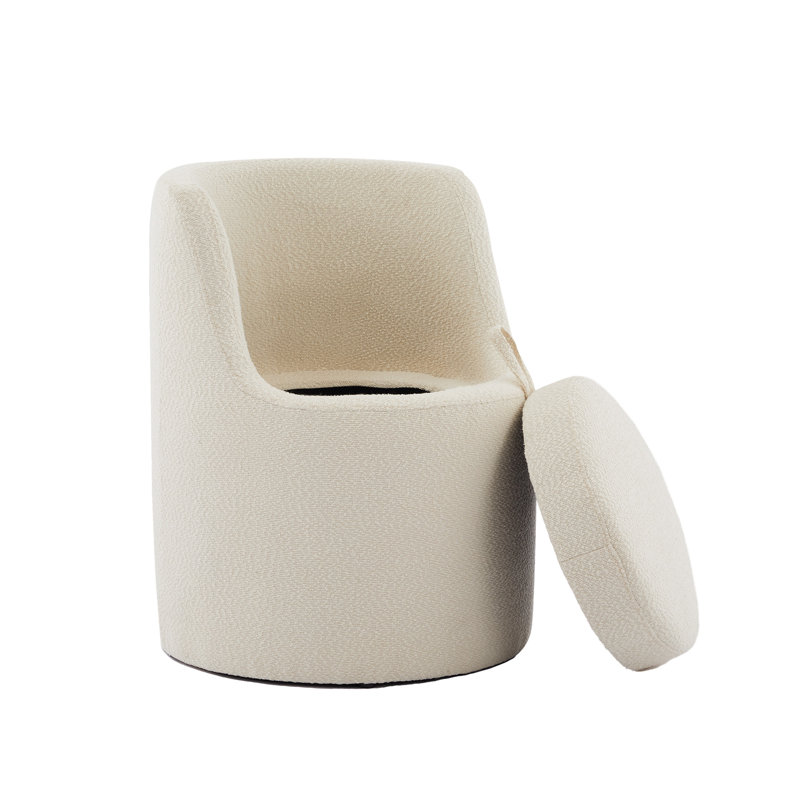 Tabouret de coiffeuse Yosef, Beige