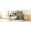 Lit superposé double au-dessus de simple avec bureau, tiroirs et tablettes-1288952578