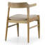 Ensemble de 2 chaises en bois délavé rétro avec dossier incurvé Atlas-2099248026