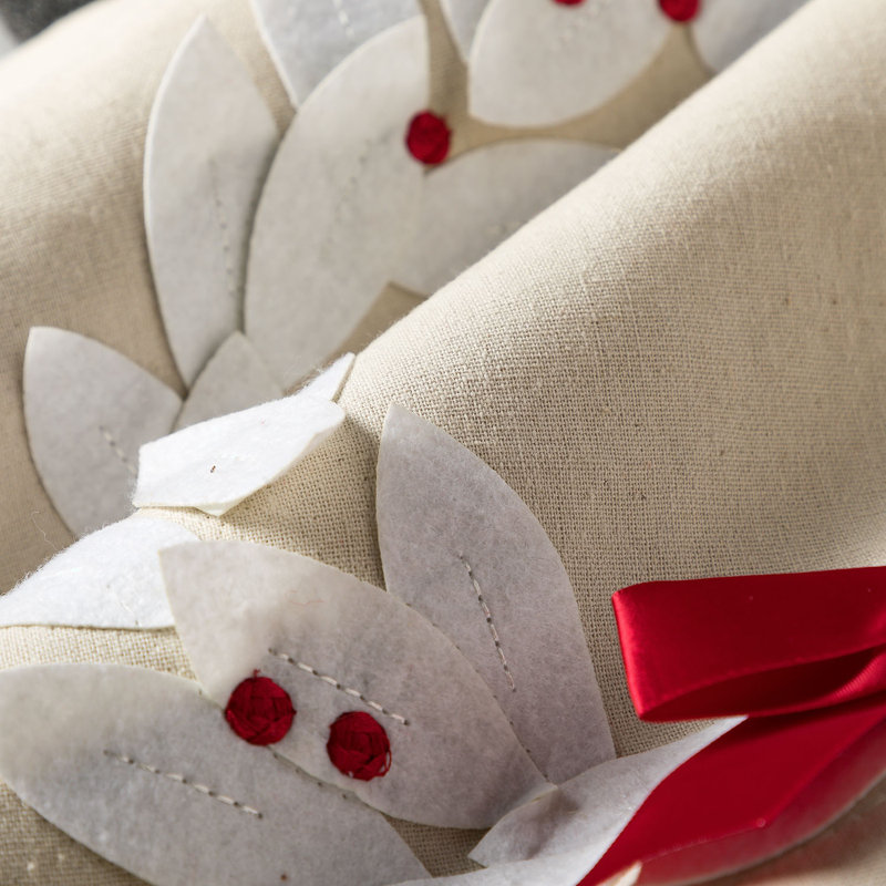  Floral Linen Throw Pillow Cover