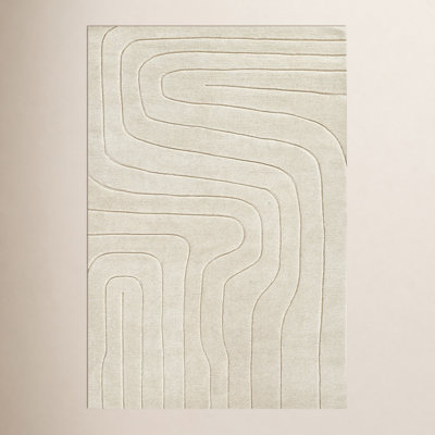 Aelin Geometric Hand-Tufted Wool Area Rug