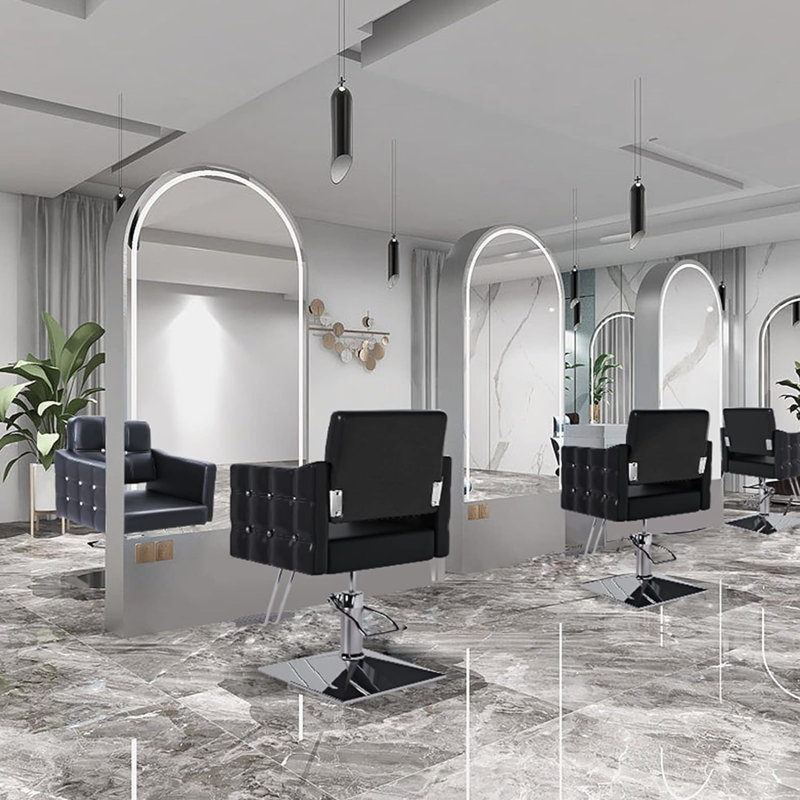 Fauteuil inclinable pivotant Leoria, Cuir synthétique noir