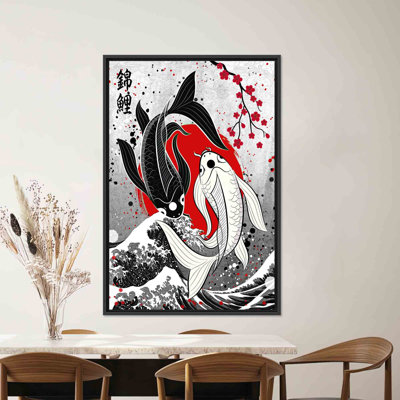 Japanese Fish Art, Fishes Art, Fishes Art, Animal Artwork, Canvas Art, Home Wall Art