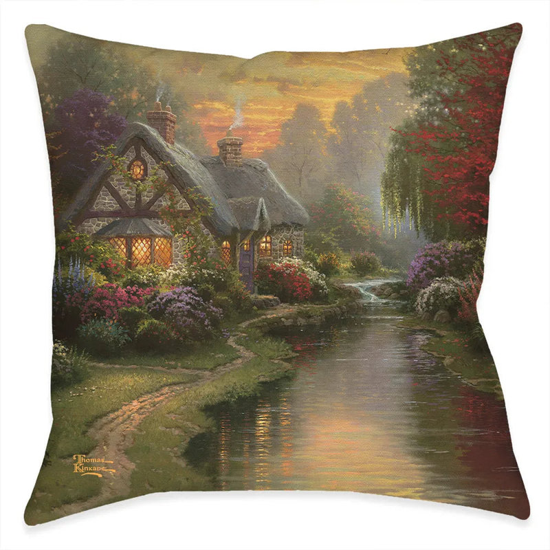 Coussin décoratif Thomas Kinkade A Quiet Evening