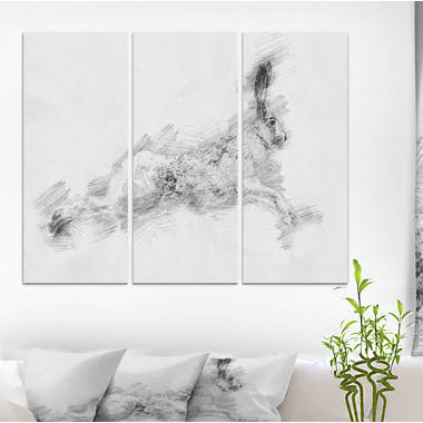 Bless international Sacral Bone Double View On Canvas 3 Pieces Print