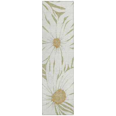 Machine Washable Indoor/Outdoor Oliveras ACN2263 Floral Rug