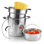 Casserole à pâtes de 12 pintes avec passoire Cook N Home Basics, couvercles à vapeur en acier inoxydable 18/10, couvercle en verre trempé, induction, compatible avec la plupart des cuisinières, va au lave-vaisselle et au four