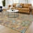 Machine Washable Indoor/Outdoor Chantille ACN2587 Floral Rug-829140942-829140946
