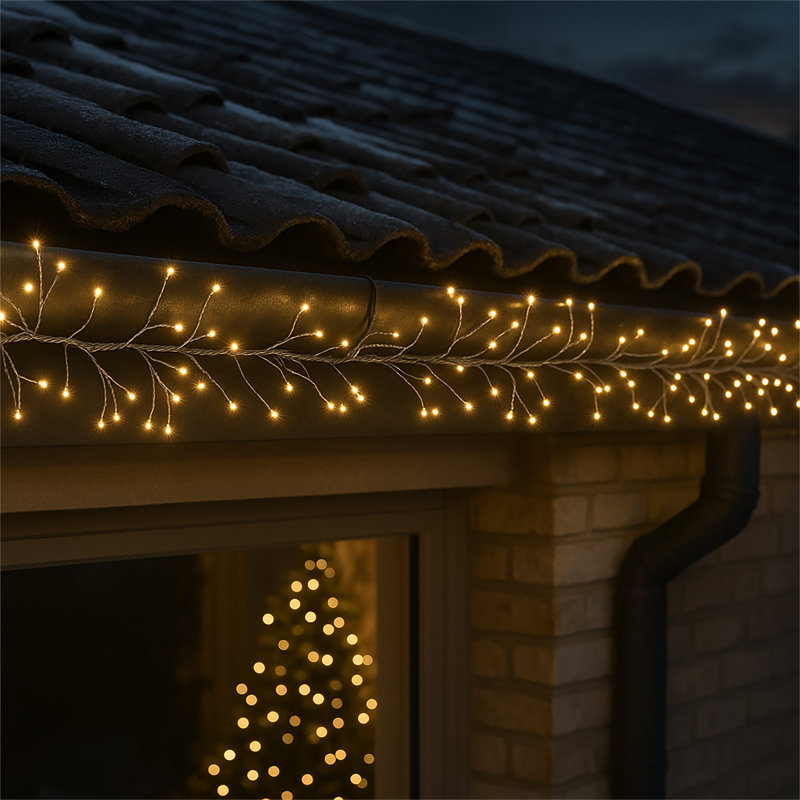 LED Indoor / Outdoor String Lights, 2cm H x 600cm W x 2cm D