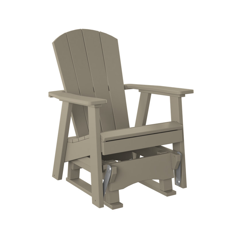  Fauteuil oscillant de 2 pi. Bois vieilli, Bois vieilli