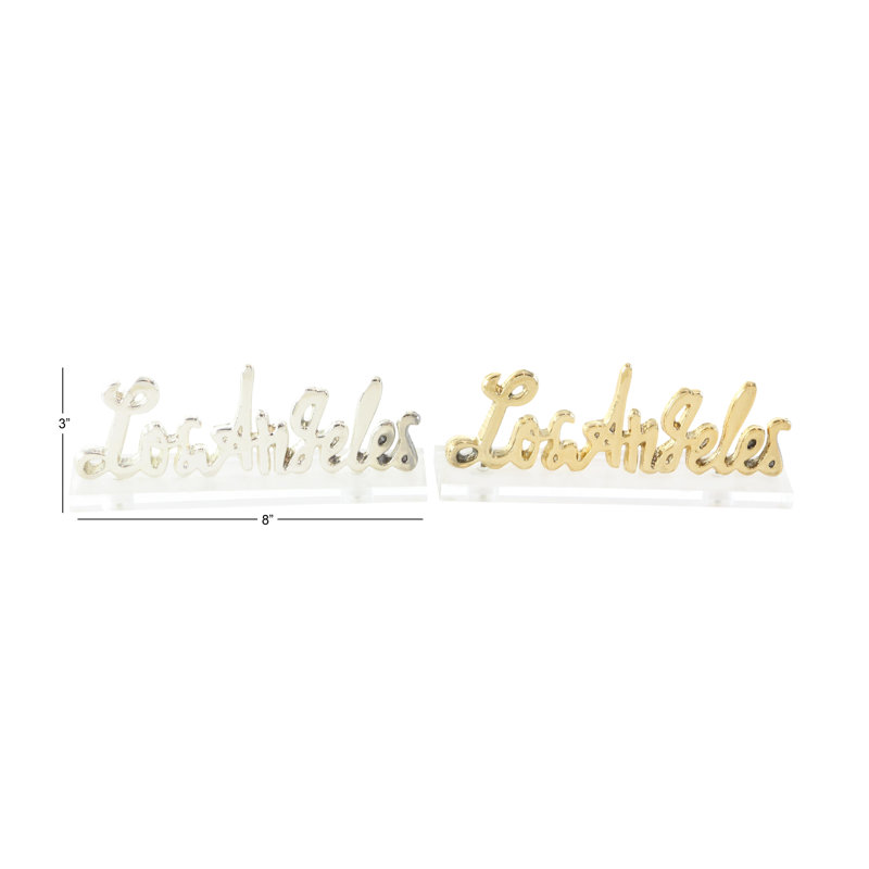 Blocs de lettres de los en aluminium/acrylique