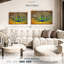 «Blue Peacock Flaunting Wall Art» sur toile-999376952