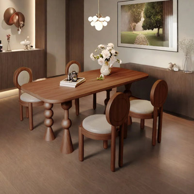 Rectangular small-sized dining table