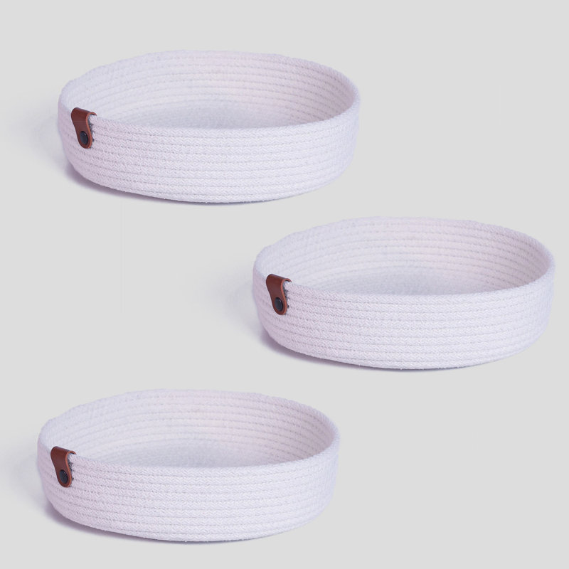 Raneem Cotton Tray, Ecru