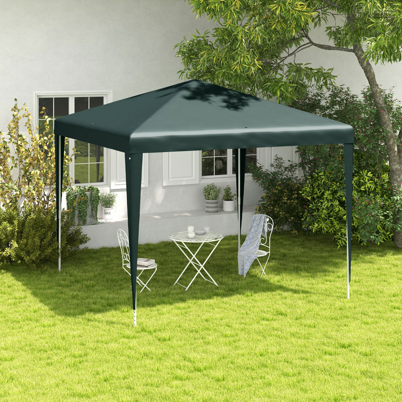 Arvell 2.7m x 2.7m Metal Party Tent, Green