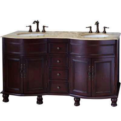 Ensemble de meuble-lavabo double 62 po Barrington