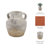 Decorative Pottery Terracotta Vase With Rustic Textured Design And Double Handles, Stylish Contemporary Accent For Modern Spaces