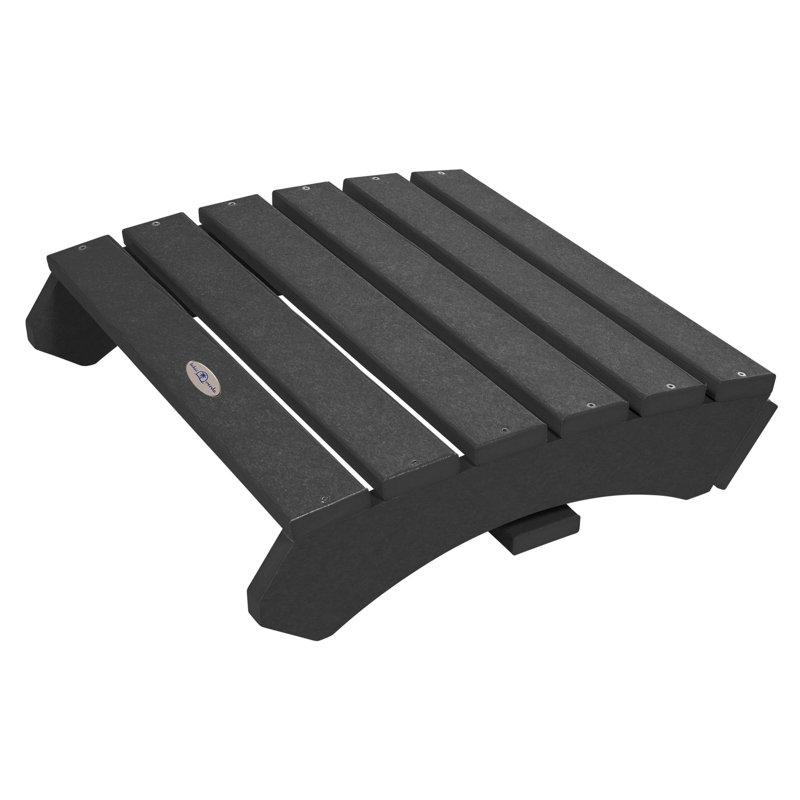 Middendorf Folding Adirondack Ottoman, Black Sand