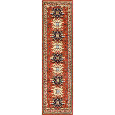 Tapis oriental en terre cuite Eesi