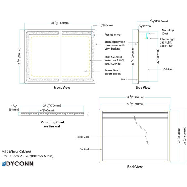 Dimensions du produit