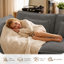Canapé modulaire en L 111 po en velours côtelé de 111 po, canapé Cloud avec siège profond, repose-pieds mobile, port de charge intégré et poches latérales, canapé rembourré confortable avec coussins pour le salon-132015930