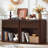Fluted Nightstand With Charging Station, 23" Wide 1 Drawers Night Stand,End Table With Open Storage,Farmhouse Bed Side Tables, Wood Dresser For Bedroom, Living Room, Closet-2093024184