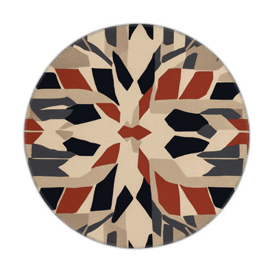 Perpetual Angles Indoor And Outdoor Area Rug