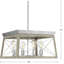 Lustre carré de style lanterne à 4 lumières Uschi-1493975868