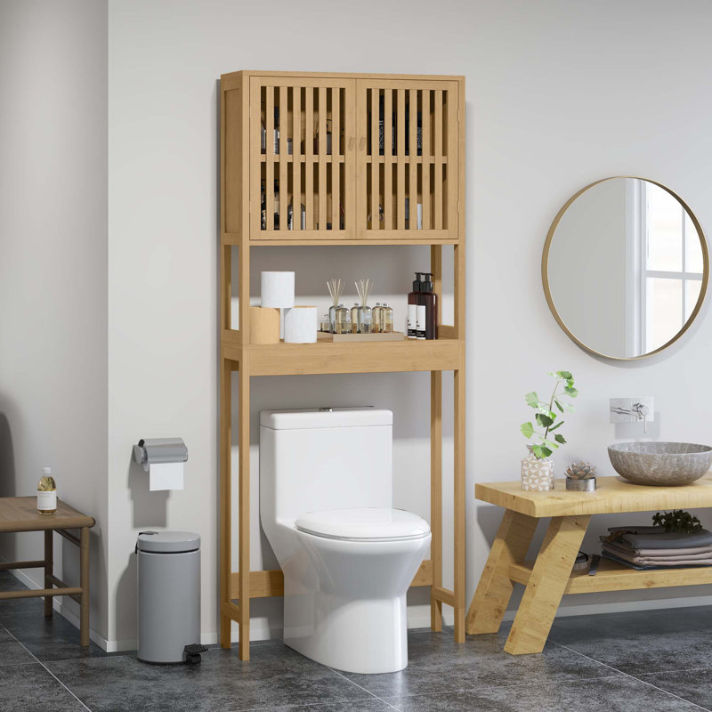 Bamboo Over The Toilet Storage Cabinet