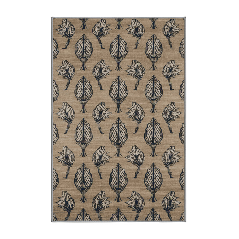 Machine Washable Art Deco Gray Area Rug, Runner 2' x 4'