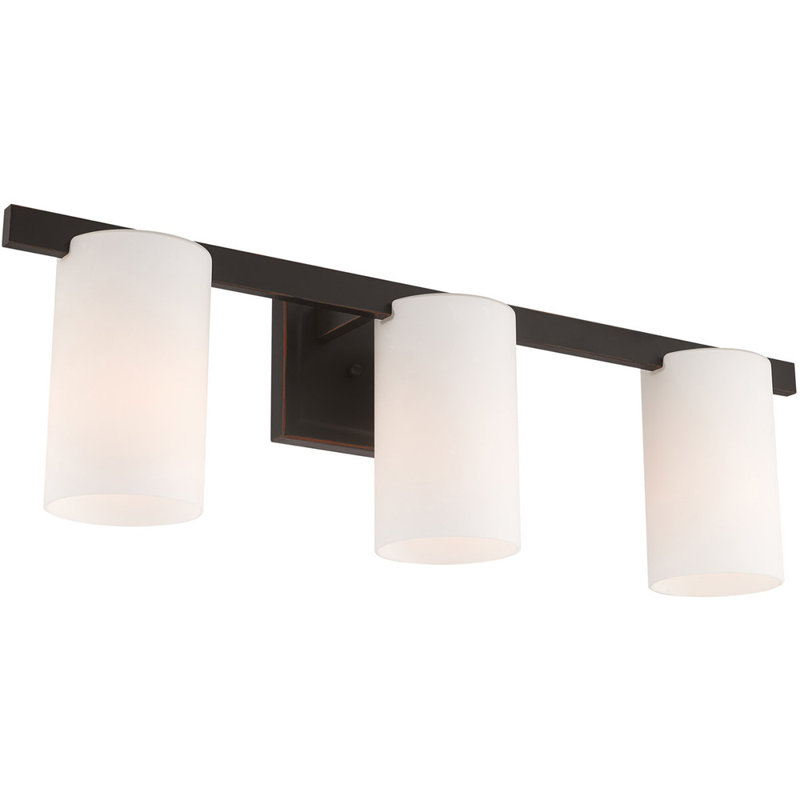 Éclairage pour meuble-lavabo 3 lumières Amylia, Bronze vieilli