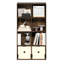 Aménagement et rangement pour garde-robe, Organisateur de placard à 8 cubes, Rangement de placard avec étagères ouvertes, pour garde-robe, bureau, couloir, pin ambré-130905864