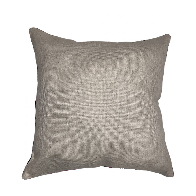 Square Pillow Cover & Insert, Pink/Beige