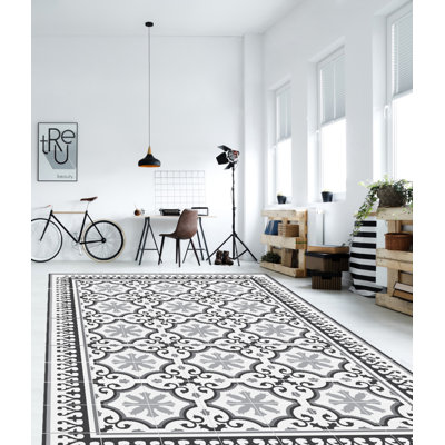 Hartmann Vinyl Machine Printed Area Rug