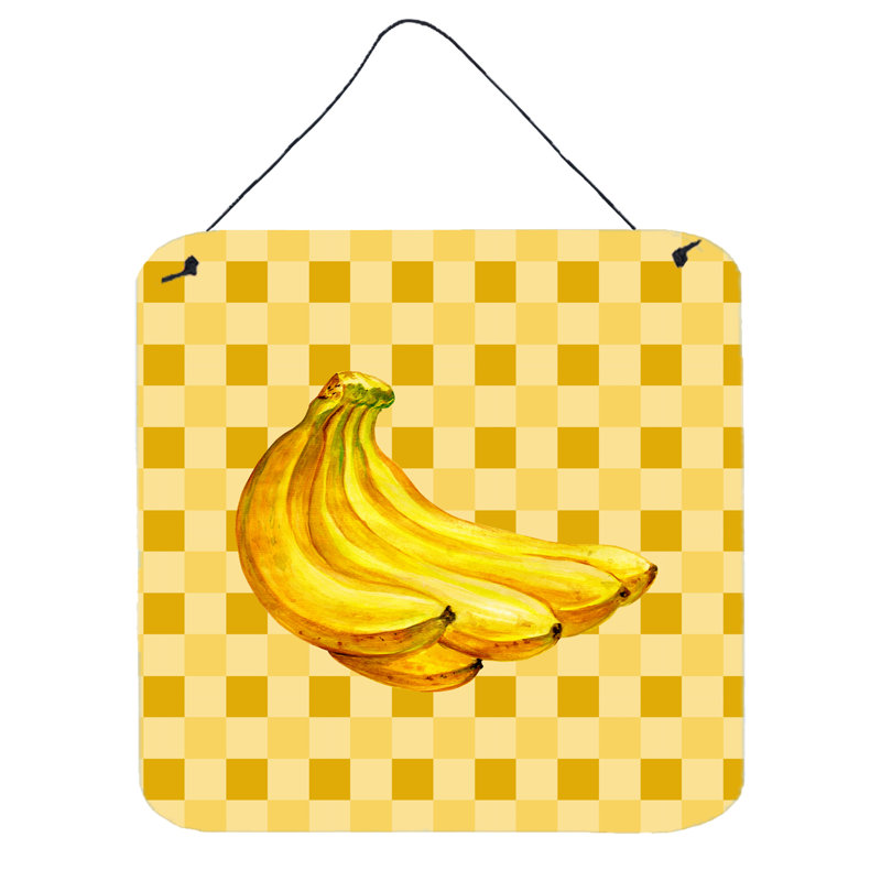 Décoration murale en grappe de bananes sur basketweave