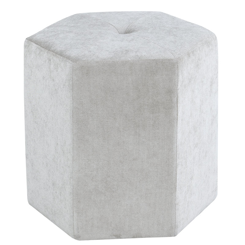 Repose-pieds à cubes touffeté Mcmillon, Platine géo