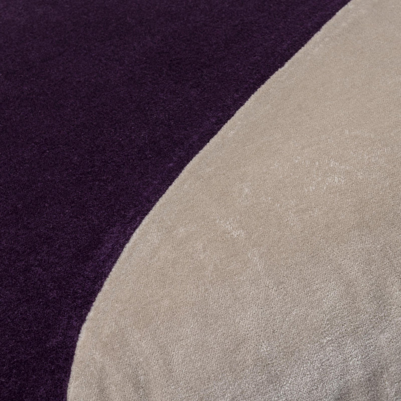 Denny Cotton Throw Pillow, Polyester/Polyfill, Purple, 20" x 20"