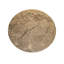 Table basse ronde en laiton avec plateau en marbre Italian