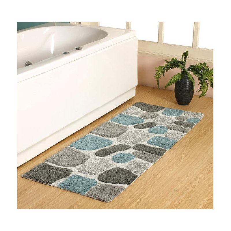 Creline Bath Rug, Green