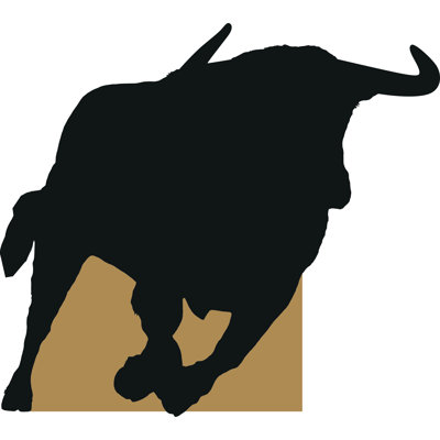 Charging Bull Cardboard Standup