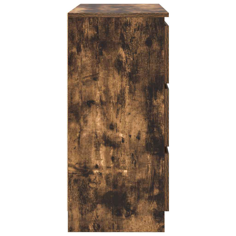 Sideboard 80X35x76 Cm Engineered Wood, Smoked Oak