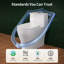 Toilette une pièce Deervalley, toilette encastrée sans rebord de conception compacte avec bouton de chasse supérieur, siège à fermeture rapide à fermeture en douceur inclus, système de siphon à jet, installation au sol, finition blanche