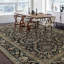 Tapis noir et noir de haute qualité noué à la main