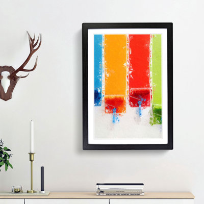 Paint Rolling in Abstract - Picture Frame Painting Print